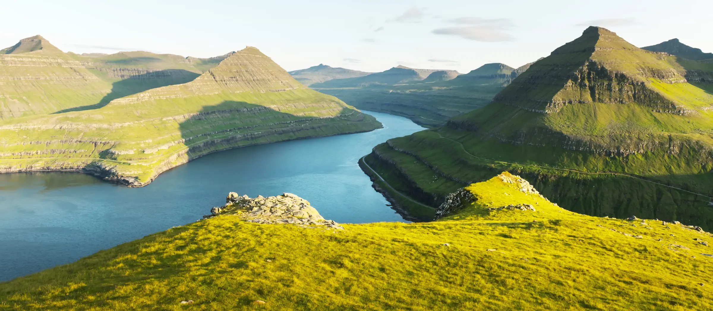 Faroese landscape in summer