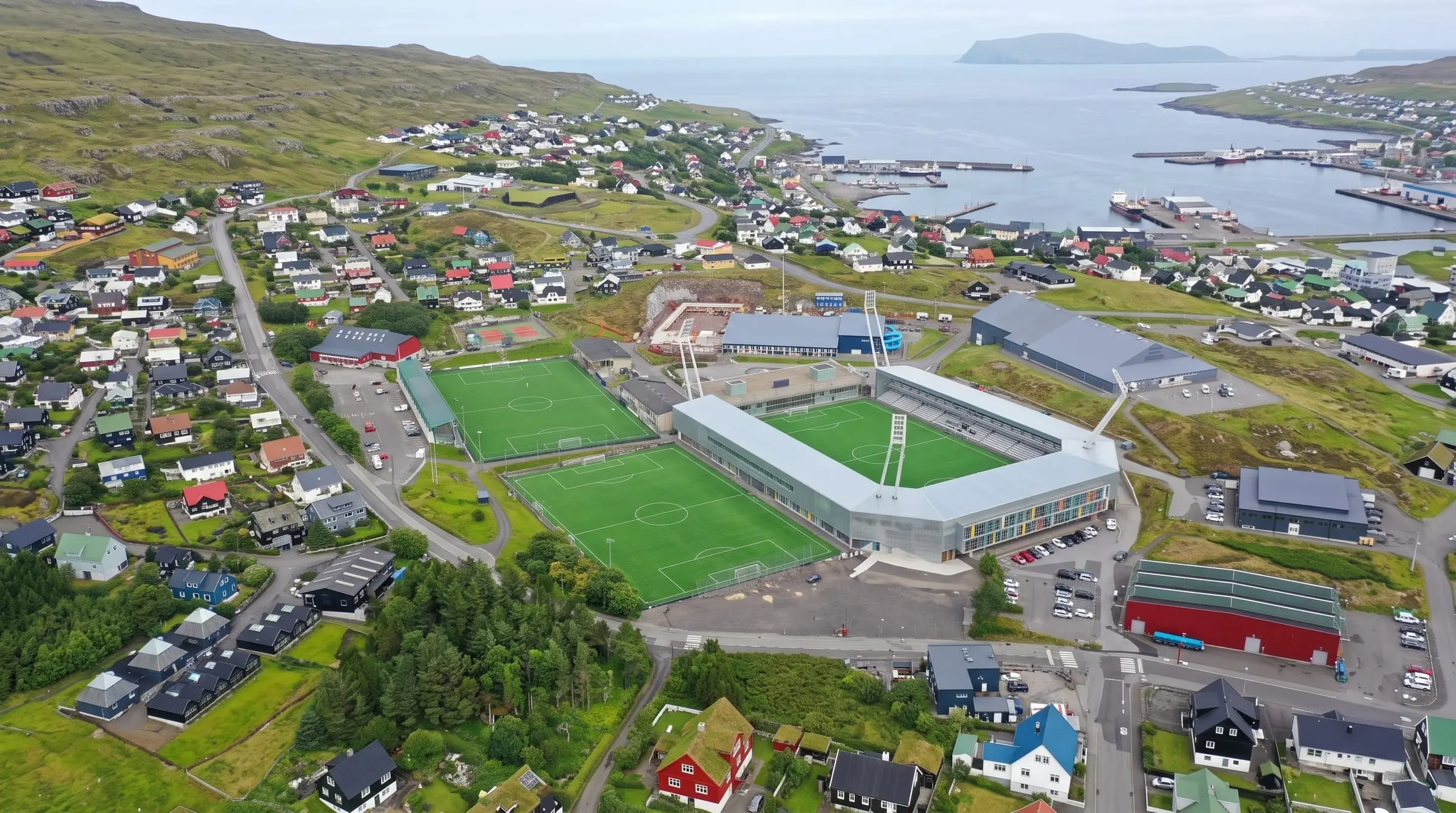 El estadio de Gundadalur, en Tórshavn